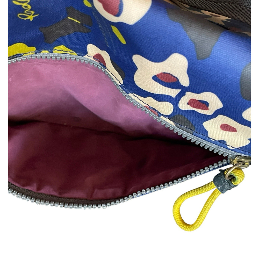 RADLEY LONDON Blue Scottie Dog Purple Nylon Shoulder Flap Zip Crossbody Bag RARE - Picture 8 of 16